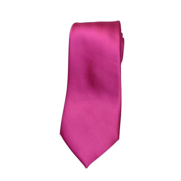 Hot Pink Tie Polyester - Picture 1 of 6